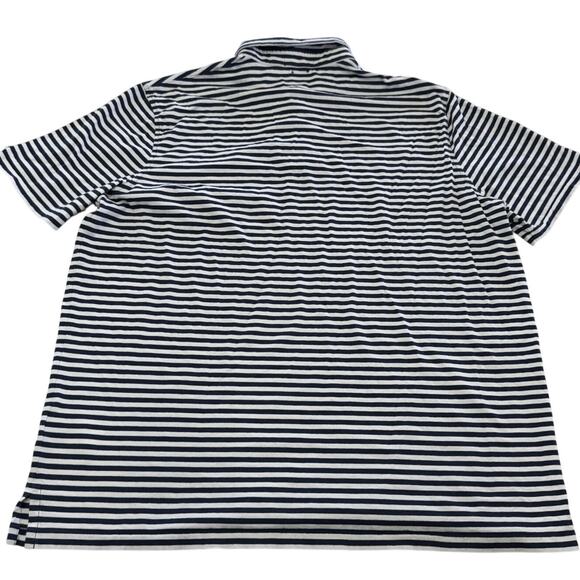 Polo Ralph Lauren Polo Shirt Mens Extra Large Blue Striped Classic Fit Pony Logo - Picture 2 of 6